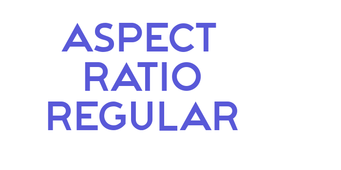 Aspect Ratio Regular Font Download