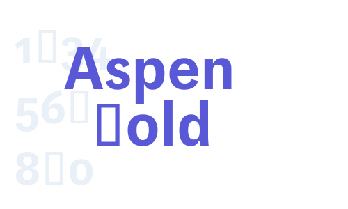 Aspen Bold Font Download