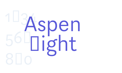 Aspen Light Font Download