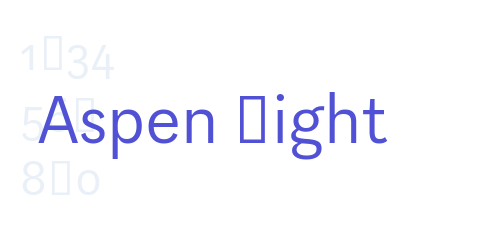 Aspen Light-font-download