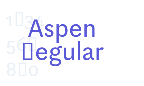 Aspen Regular Font Download