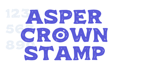 Asper Crown Stamp font free