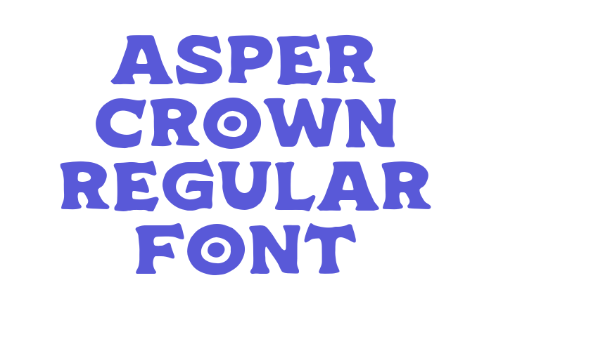 Asper Crown Regular Font Font