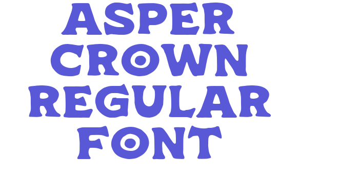 Asper Crown Regular Font Font Download