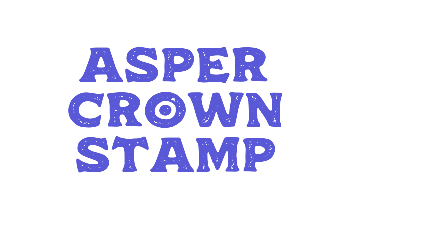 Asper Crown Stamp Font Download