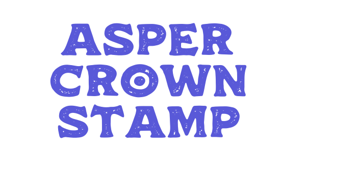 Asper Crown Stamp Font Download