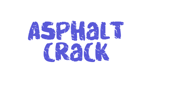 Asphalt crack Font Download