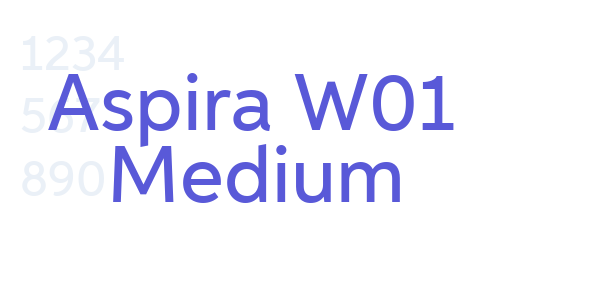 Aspira W01 Medium font free