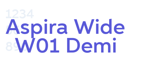 Aspira Wide W01 Demi font free