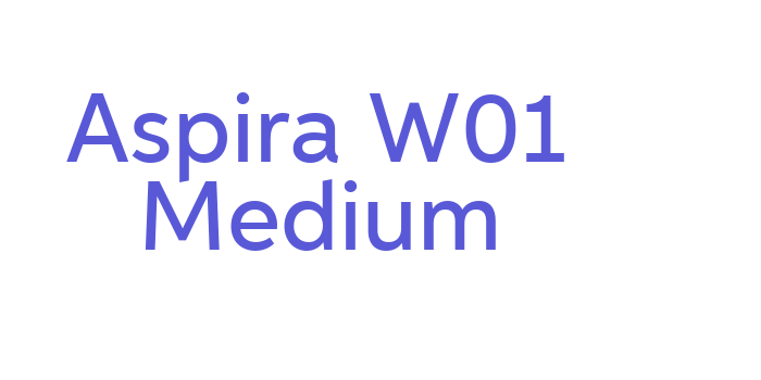 Aspira W01 Medium Font Download