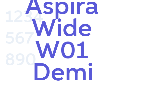 Aspira Wide W01 Demi font free