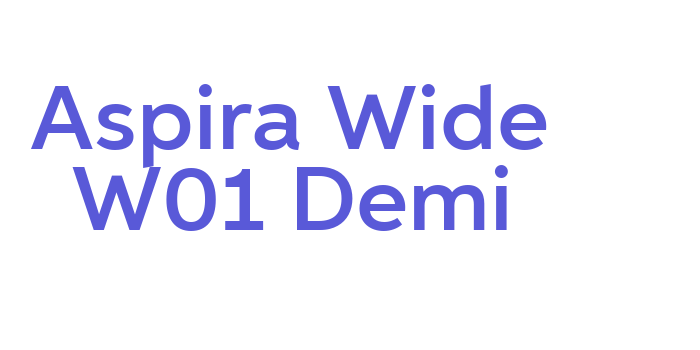 Aspira Wide W01 Demi Font Download