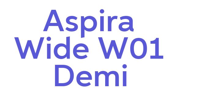 Aspira Wide W01 Demi Font