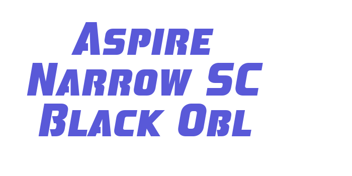 Download Aspire Narrow SC Black Obl Font