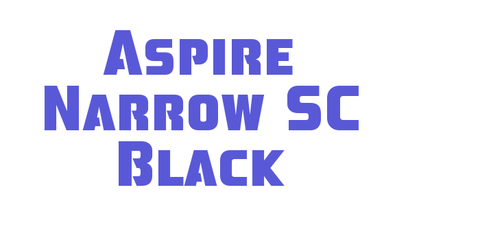 Aspire Narrow SC Black Font Download