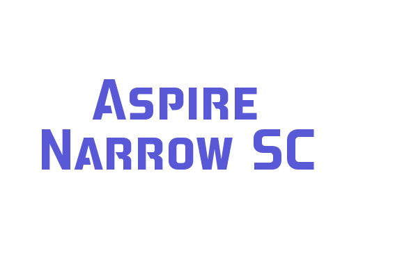 Aspire Narrow SC Font