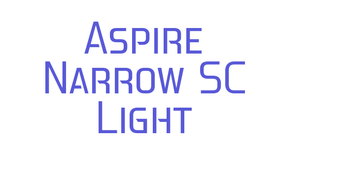 Aspire Narrow SC Light Font Download