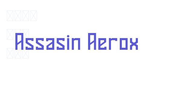 Assasin Aerox font free