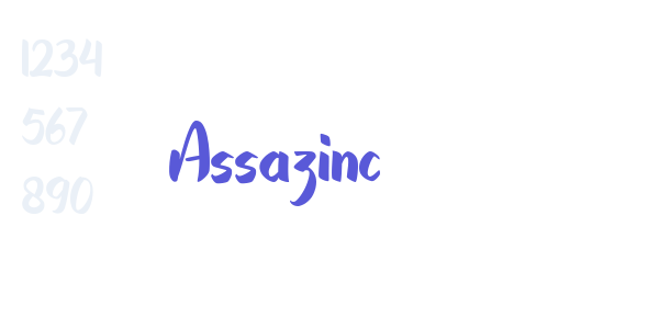 Assazinc font