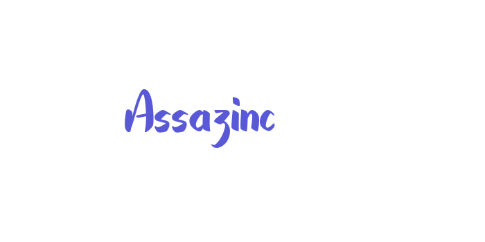 Assazinc Font Download