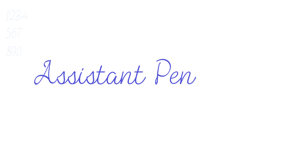 Assistant Pen-font-download