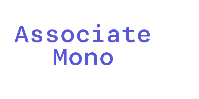 Associate Mono Font Download