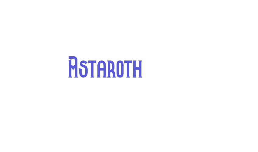 Astaroth Font