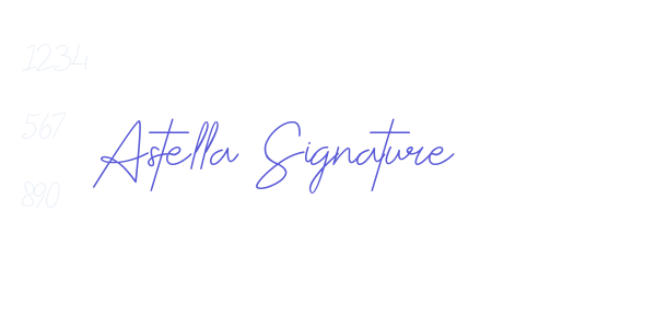 Astella Signature font free