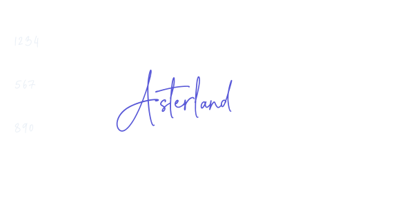 Asterland font