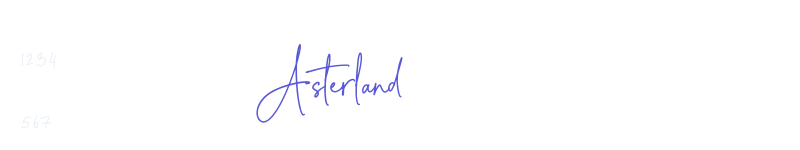 Asterland-related font