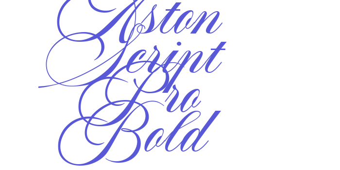 Aston Script Pro Bold Font Download