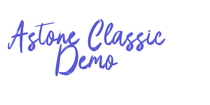 Astone Classic Demo Font Download