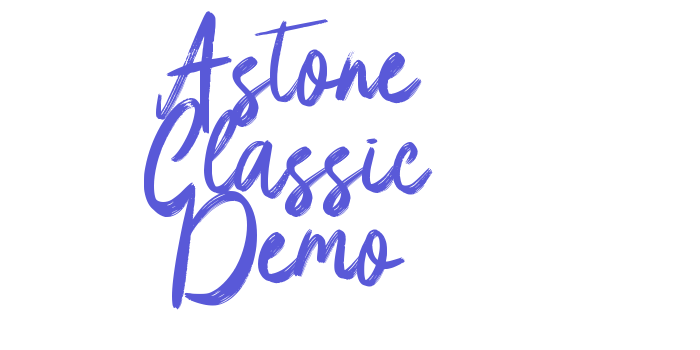 Astone Classic Demo Font