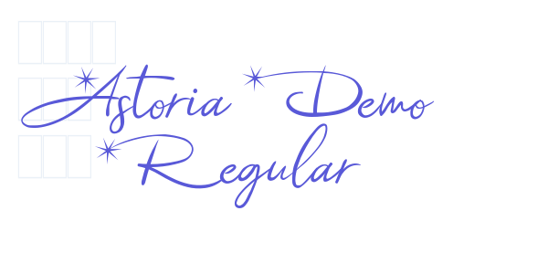 Astoria Demo Regular font free