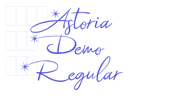 Astoria Demo Regular font free