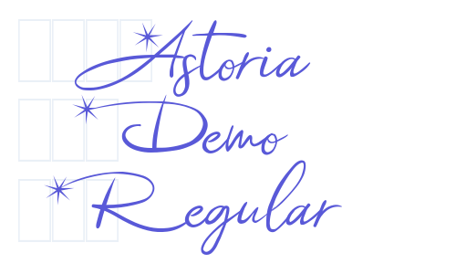 Astoria Demo Regular Font