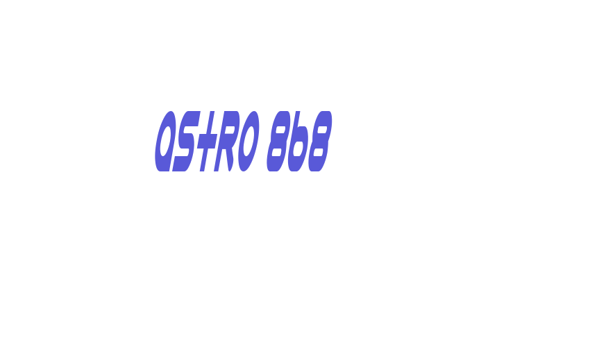 Astro 868 Font Download