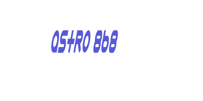 Astro 868 Font Download