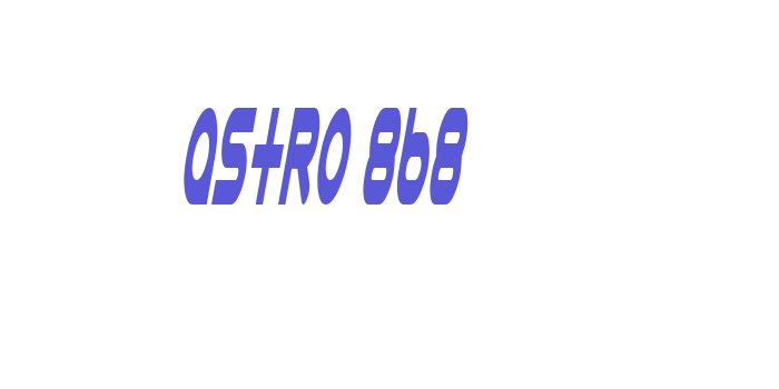 Astro 868 Font