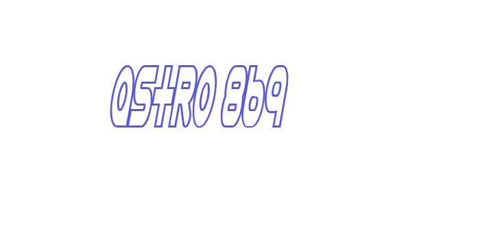 Astro 869 Font