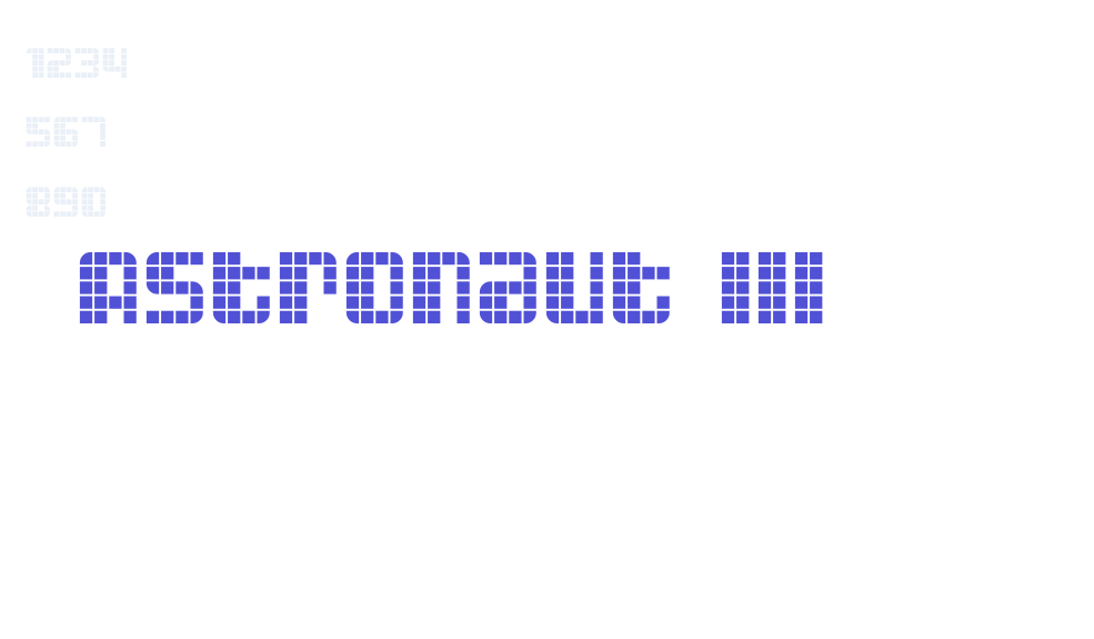 Astronaut III-font-download