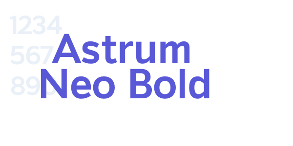 Astrum Neo Bold font