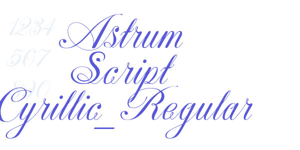 Astrum Script Cyrillic_Regular font