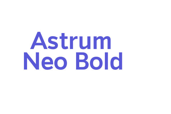 Astrum Neo Bold Font