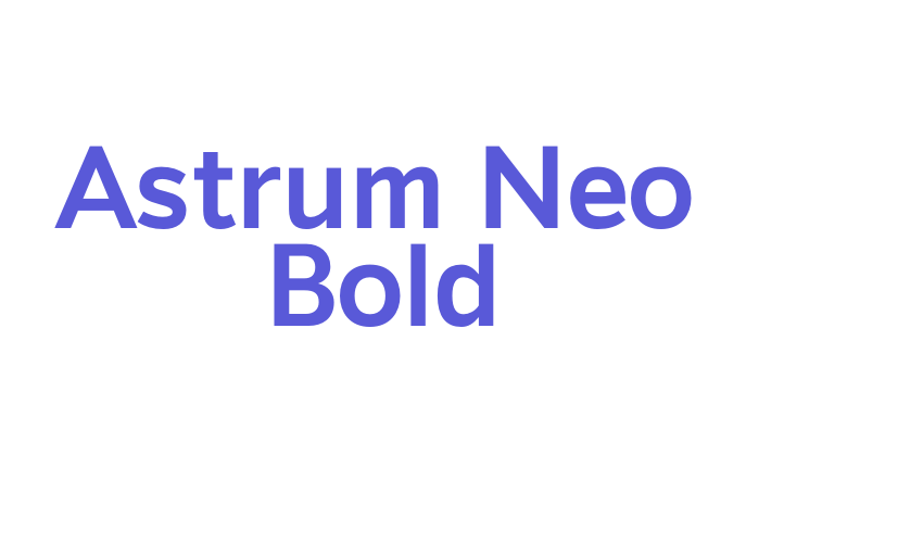 Astrum Neo Bold Font