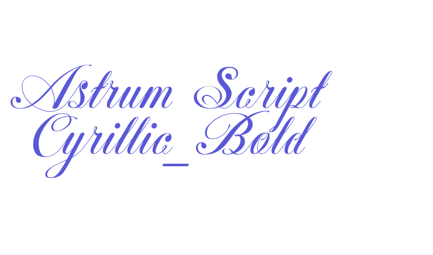 Astrum Script Cyrillic_Bold Font Download