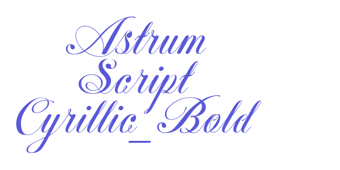 Astrum Script Cyrillic_Bold Font Download