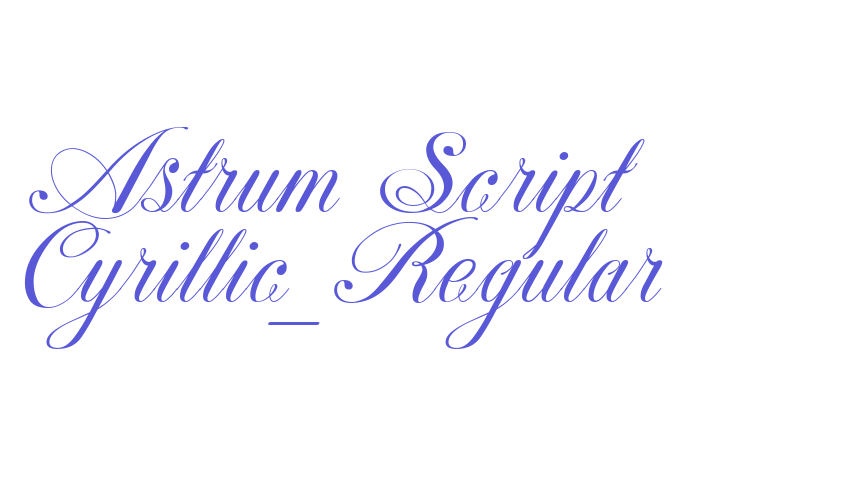 Astrum Script Cyrillic_Regular Font Download