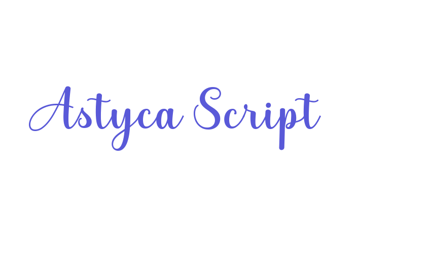 Astyca Script Font