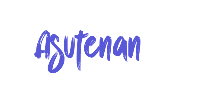 Asutenan Font